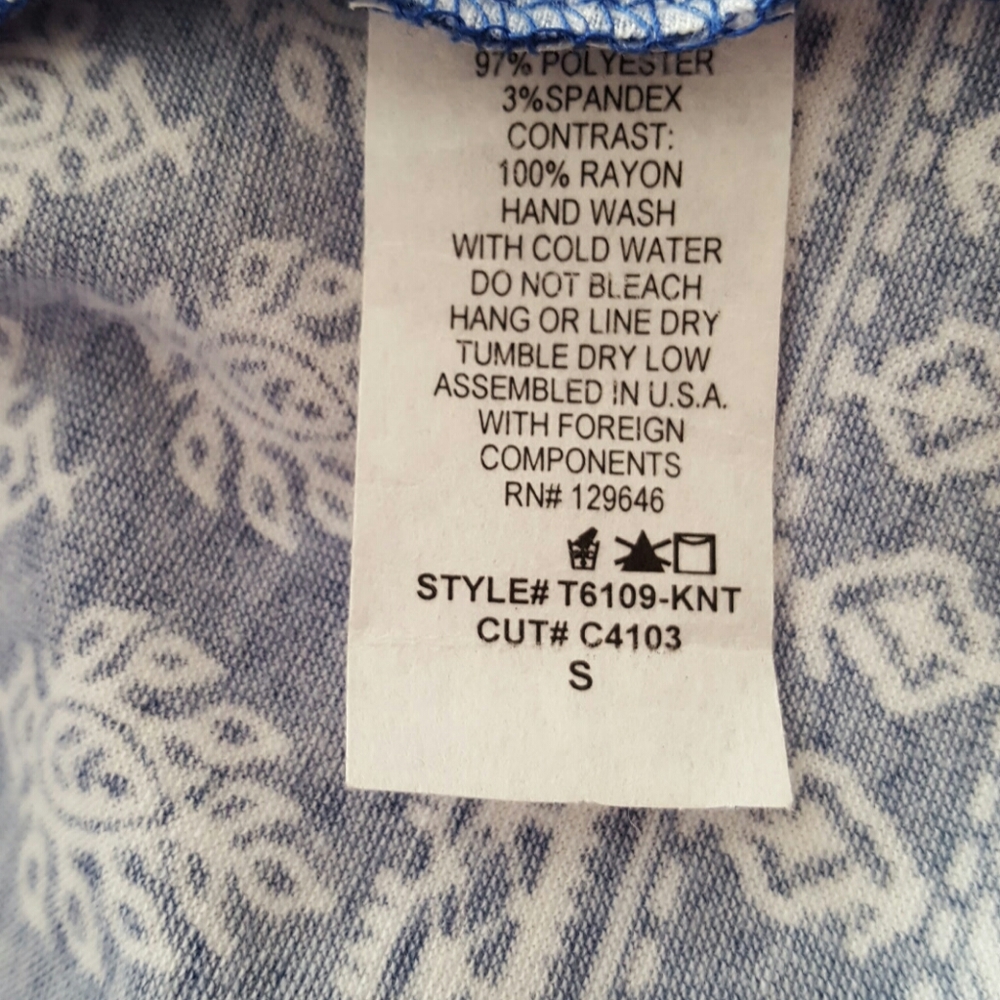 NWOT Bella D Bow back Top - Picture 7 of 7